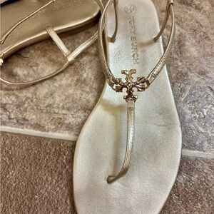Tory Burch Metallic Gold Sandals
